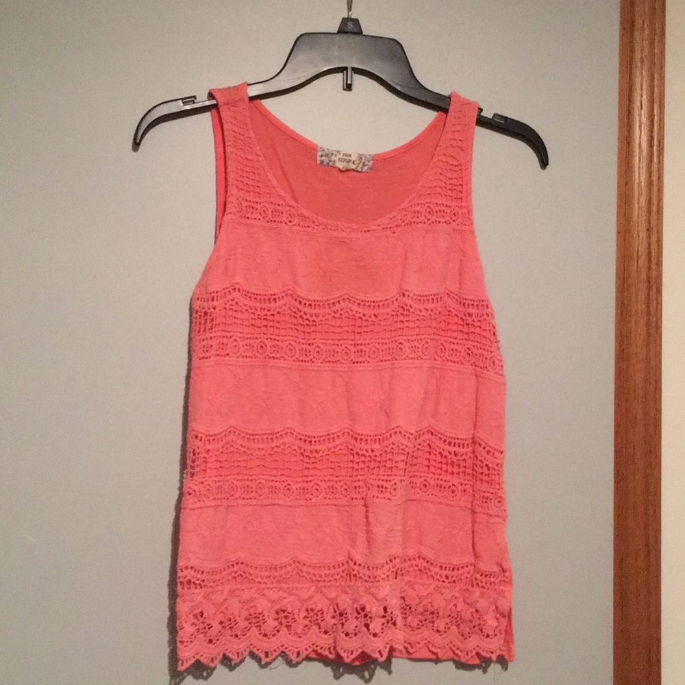 Large pink republic top